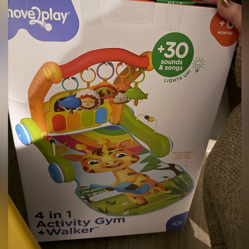 4-in-1 Activity Gym and Walker - Multicolor